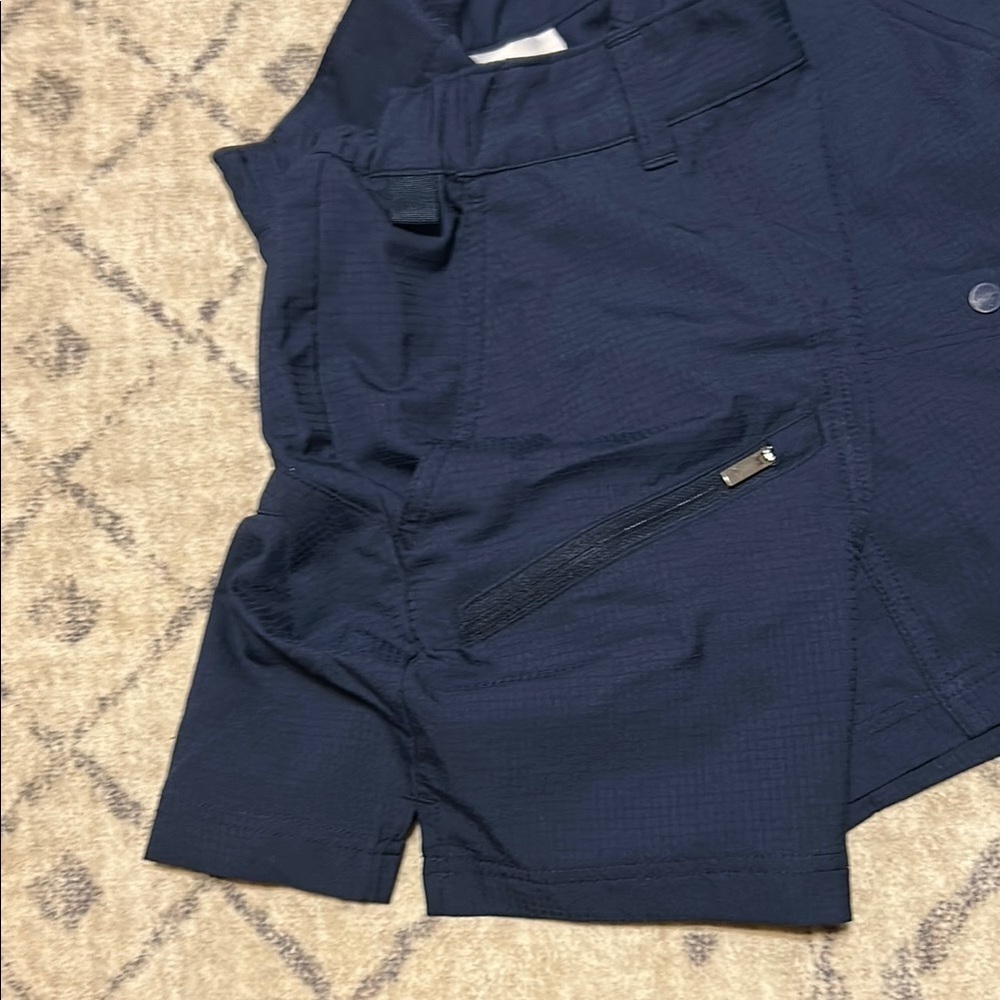 Columbia PFG Navy Blue Shorts Size Medium Short Length - Picture 12 of 13